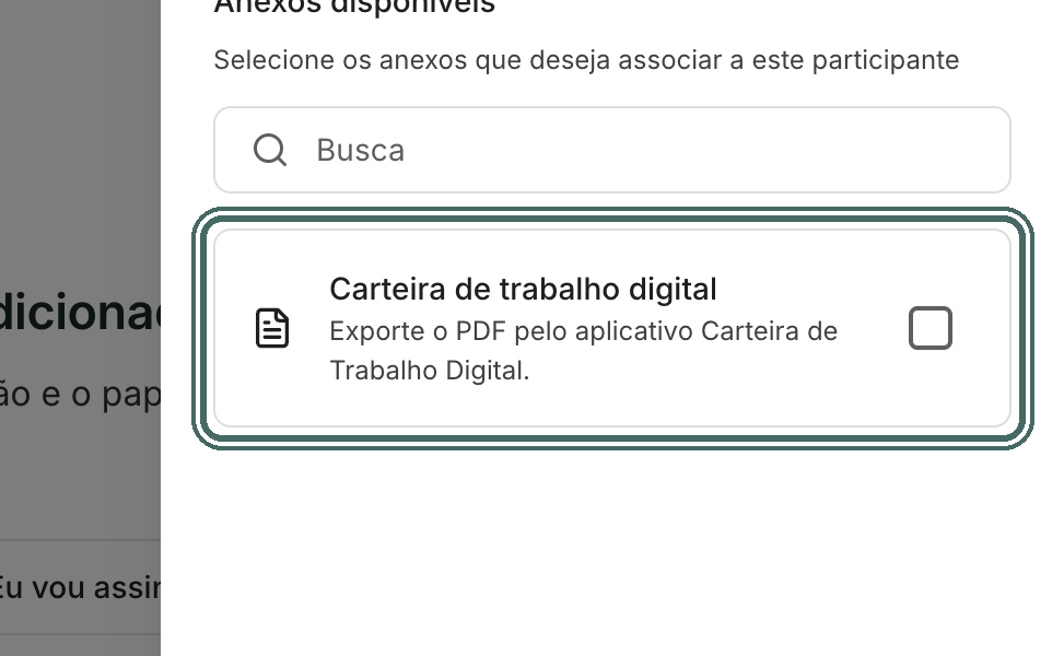 Em outra operação, o mesmo anexo já aparece para marcar.
