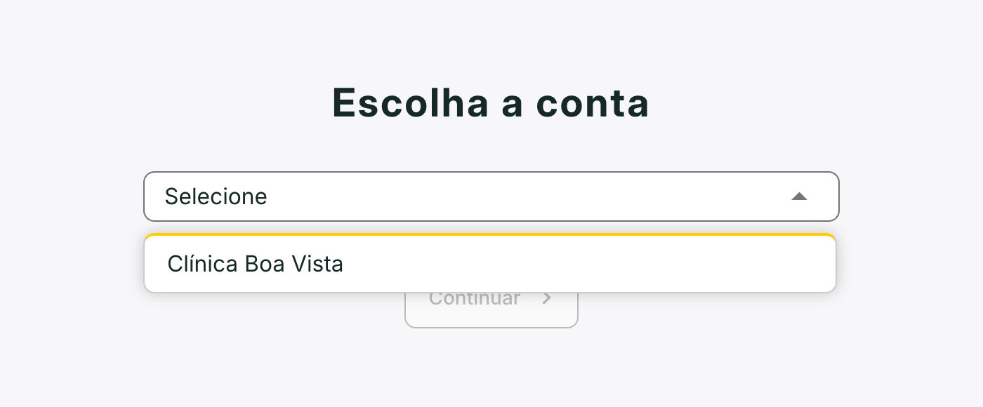 A empresa nova já aparece na lista.