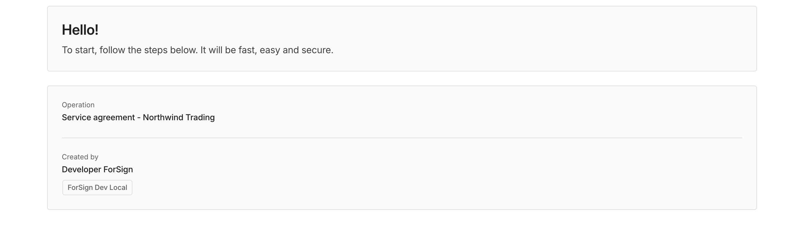O assinante abre o link já em inglês.