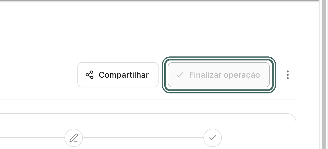 Enquanto alguém não assinou, Finalizar operação fica desabilitado.
