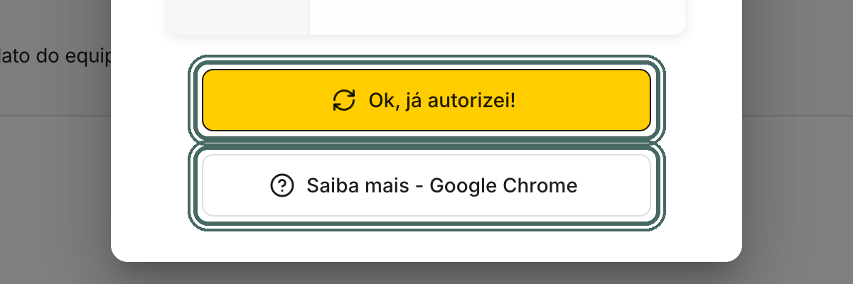 Saiba mais abre as instruções do seu navegador. Depois de liberar, clique em Ok, já autorizei!