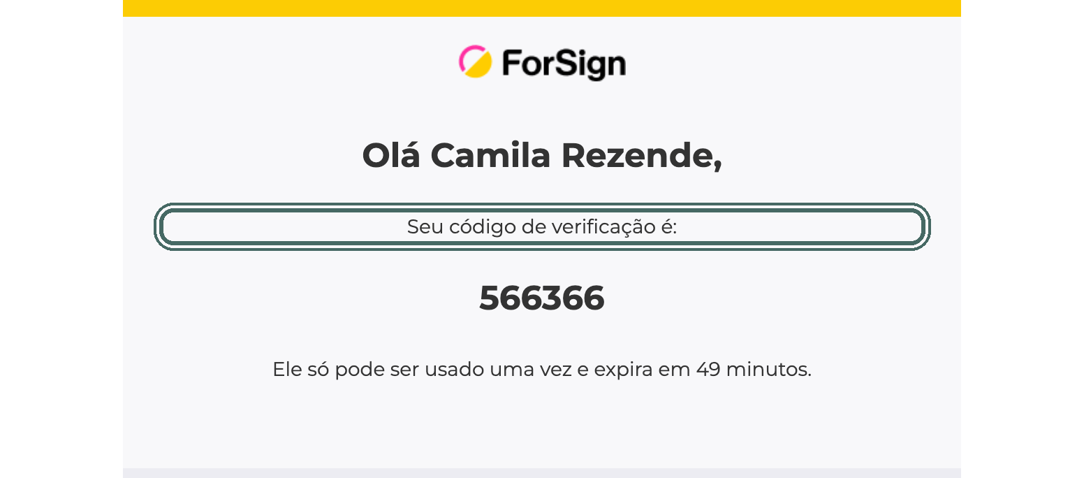 O código chega por e-mail em poucos segundos. Se não aparecer, confira a caixa de spam.