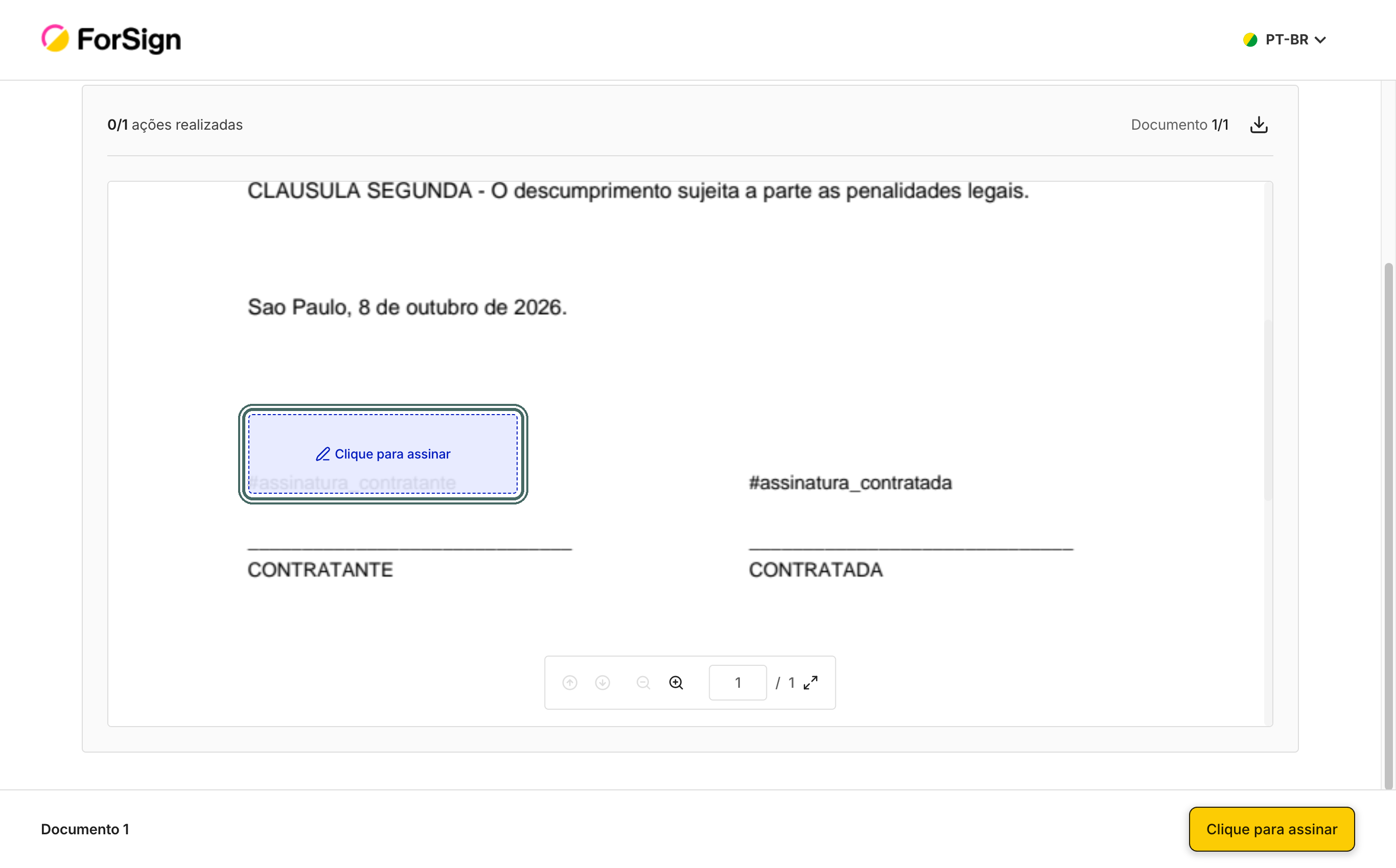 Para quem assina, o campo aparece no lugar onde estava a tag.