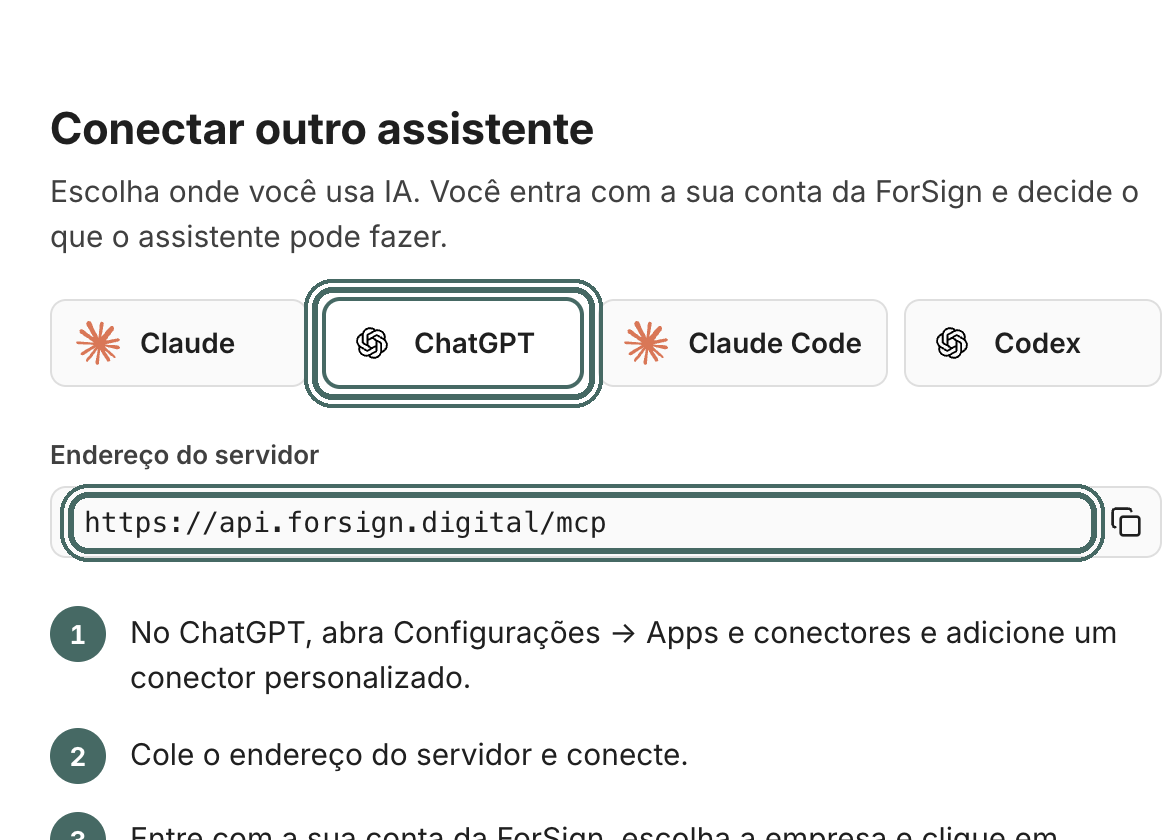 No ChatGPT, o caminho é Configurações, Apps e conectores.