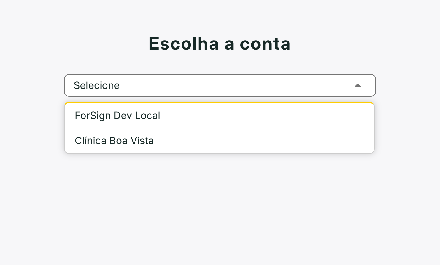 Depois do aceite, a lista mostra as duas empresas.